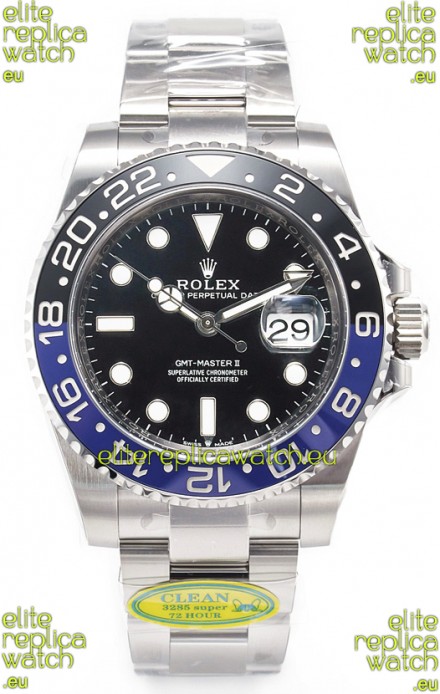 Rolex GMT Masters II Super Clone 126710BLNR Batman Cal.3285 Movement Swiss Replica Watch