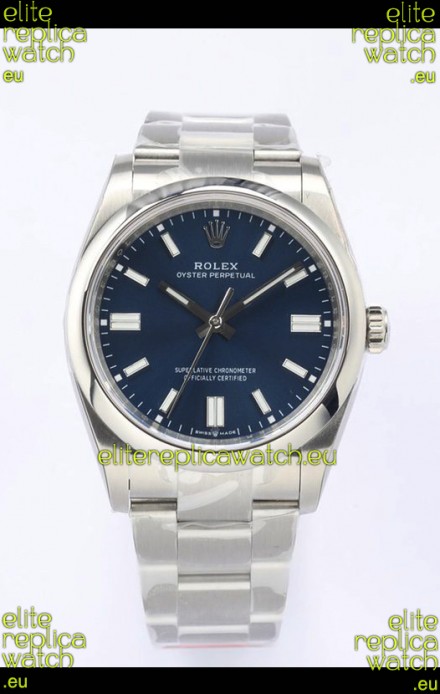Rolex Oyster Perpetual REF#126000 36MM Swiss Movement Swiss Replica Blue Dial 904L Steel 1:1 Mirror Replica Watch