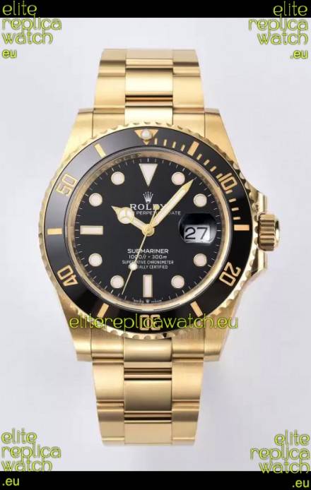 Rolex Submariner 41MM Date Ceramic Gold m126618ln - Replica 1:1 Mirror - Ultimate 904L Steel Watch