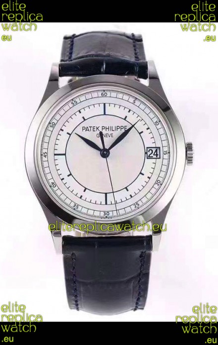 Patek Philippe Calatrava 5296 Sector Dial 1:1 Mirror Swiss Replica Watch Steel Casing