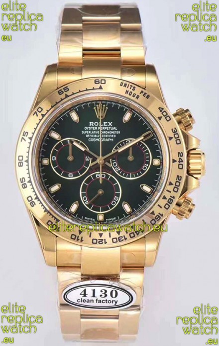 Rolex Cosmograph Daytona 116508 Yellow Gold Original Cal.4130 Movement - Improved Ultimate 904L Steel Watch