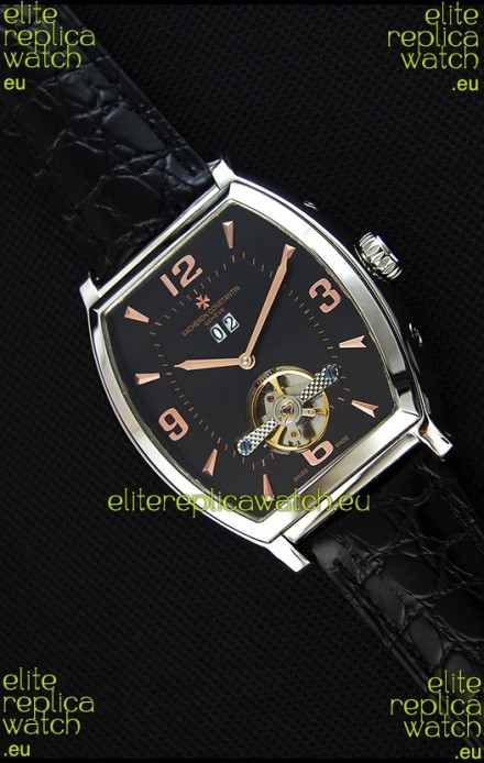 Vacheron Constantin Malte Japanese Tourbillon Replica Watch Black Dial