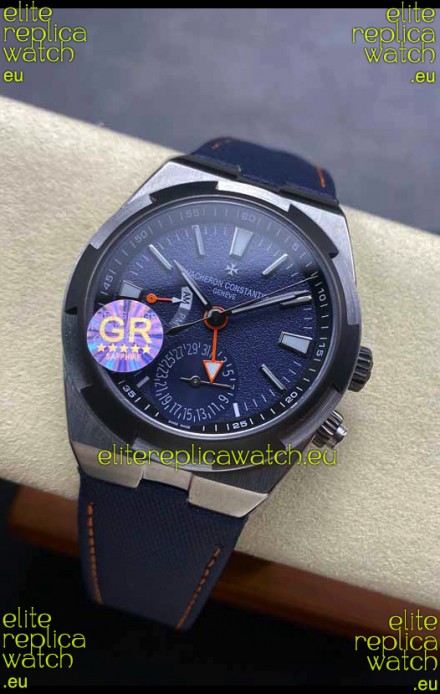 Vacheron Constantin Overseas Dual Time Titanium 1:1 Mirror Swiss Replica Watch in Blue Dial