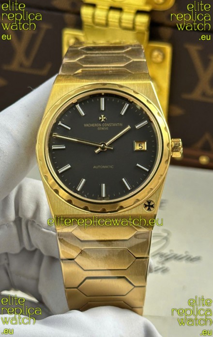 Vacheron Constantin Historiques 222 Super Clone 37MM Yellow Gold Watch in Grey Dial 