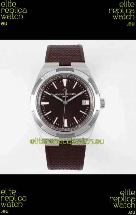 Vacheron Constantin Overseas 1:1 Mirror Swiss Replica Watch in Brown Strap