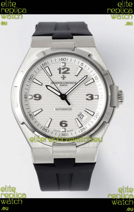 Vacheron Constantin Overseas 1:1 Mirror Swiss Replica Watch in White Dial - Rubber Strap