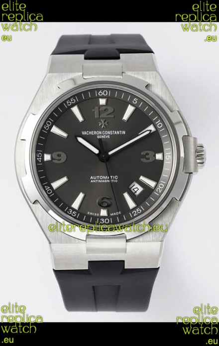 Vacheron Constantin Overseas 1:1 Mirror Swiss Replica Watch in Grey Dial - Rubber Strap