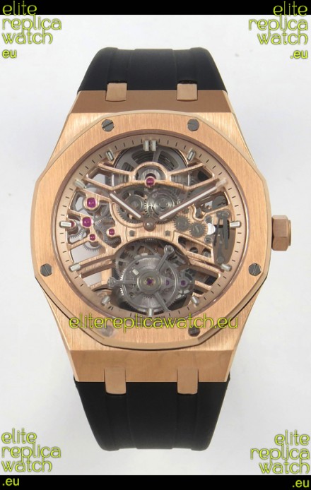 Audemars Piguet Royal Oak Super Clone Tourbillon 26735 Rose Gold Watch 