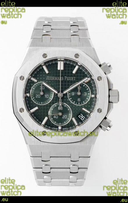 Audemars Piguet Super Clone Royal Oak Chronograph 26240 - 904L Steel in Green Dial 41MM