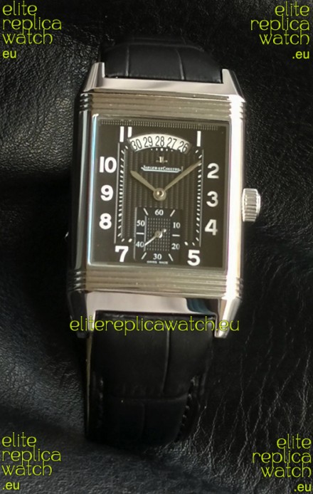 Jaeger-LeCoultre Reverso Super Clone Black Dial Swiss Replica Watch 