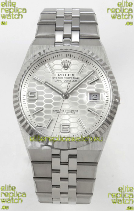 Rolex Land-Dweller 127334 Steel Honeycomb 40MM Swiss Replica Watch 