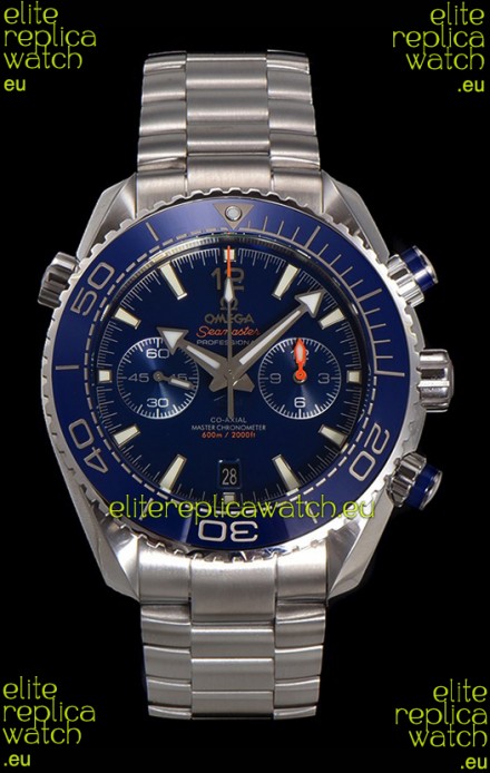 Omega Super Clone Planet Ocean 600M Chronograph 904L Steel Replica Watch 