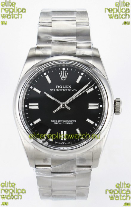 Rolex Oyster Perpetual Super Clone REF#126000 36MM Black Dial Swiss Replica