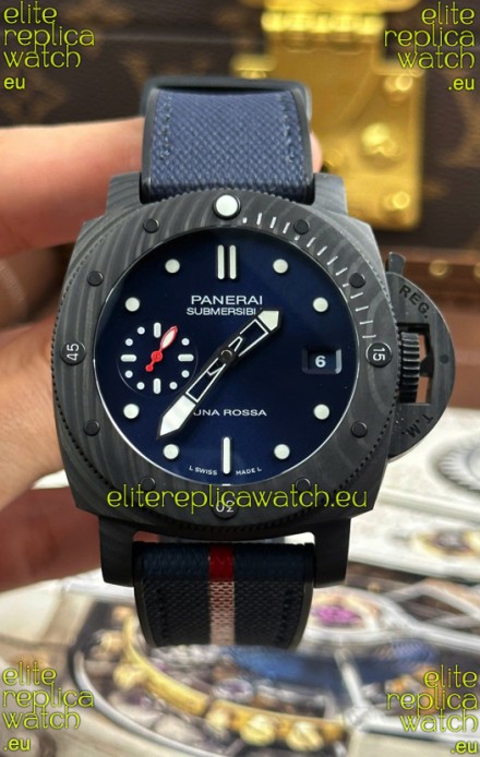 Panerai Super Clone Submersible PAM01563 Carbotech Luna Rossa Watch 42MM