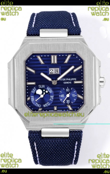 Patek Philippe Cubitus 5822 904L Steel Casing Blue Dial Swiss Replica Watch