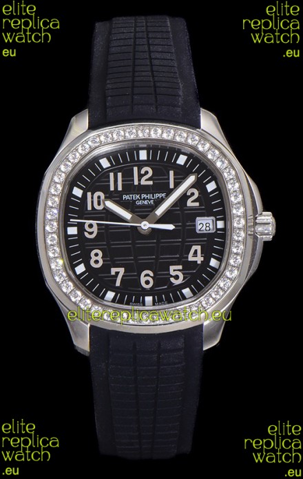 Patek Philippe Super Clone Aquanaut Stainless Steel Black Dial 38.5MM Watch 