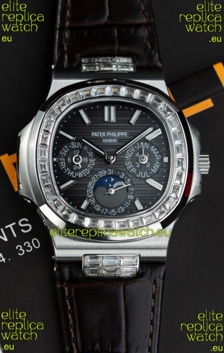 Patek Philippe Nautilus 5740 Perpetual Calendar Stainless Steel Grey Dial Swiss Replica Watch