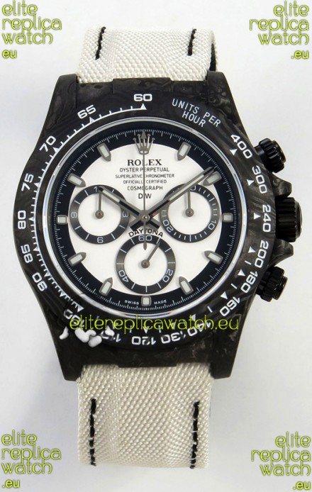 Rolex Daytona Super Clone DiW Cream Carbon V2 Edition Cal.4130 Movement Watch 