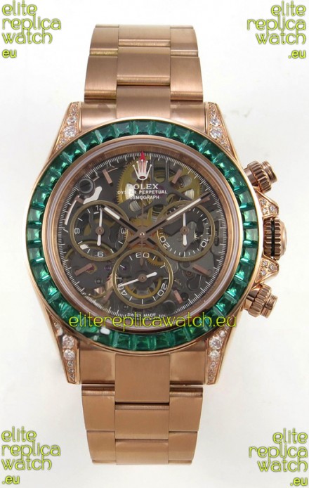 Rolex Daytona Super Clone "Artisans De Genève - Glacier" Edition Rose Gold Watch