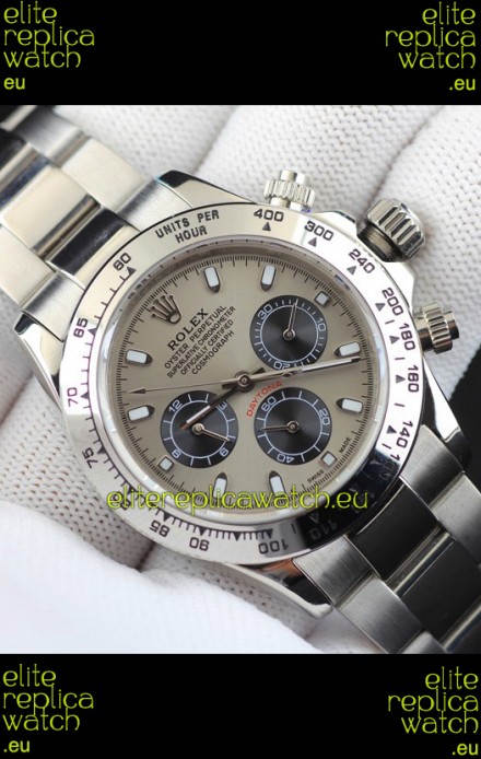 Rolex Daytona Japanese Movement Replica Watch in Grey Dial 