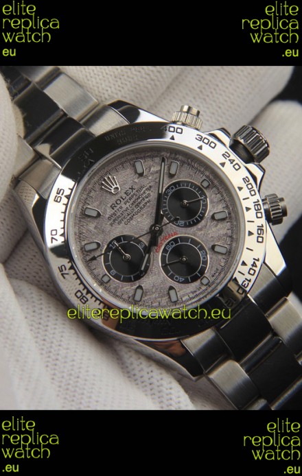 Rolex Daytona Japanese Movement Replica Watch in Meteorite Pattern Dial
