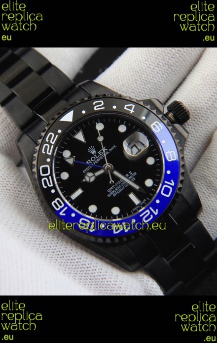 Rolex GMT Masters II Japanese Movement Replica Watch in PVD Casing 