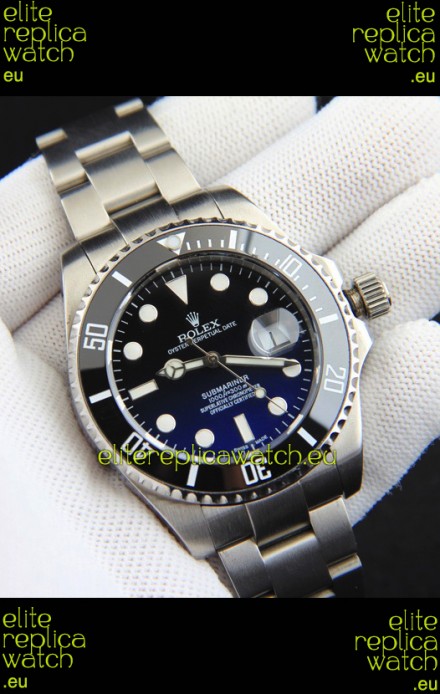 Rolex Submariner Japanese Replica Watch 904L Steel Gadient Dial Watch 