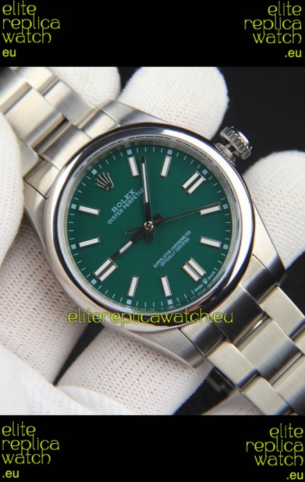 Rolex Oyster Perpetual Japanese Movement Replica Watch 41MM - Green Dial