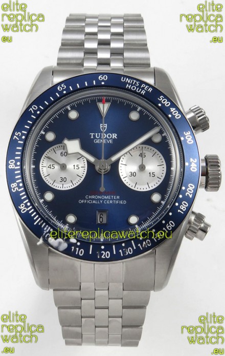 Tudor Super Clone Black Bay Chronograph Watch in Dark Blue Dial