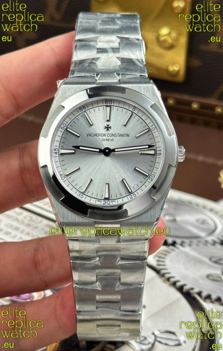 Vacheron Constantin Super Clone Overseas Ultra-Thin 2000V Edition Watch in Steel Dial 
