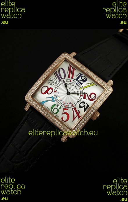 Franck Muller Master Square Swiss Replica Watch in White Dial