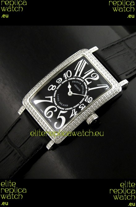 Franck Muller Long Island Japanese Replica Watch in Black Dial