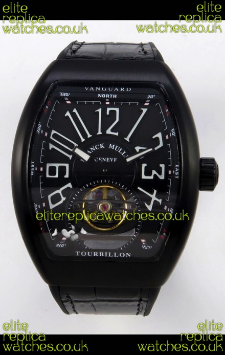 Franck Muller V45 Tourbillon Black DLC Super Clone Watch 