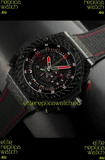 Hublot Big Bang Ayrton Senna Full Carbon Casing Swiss Watch 