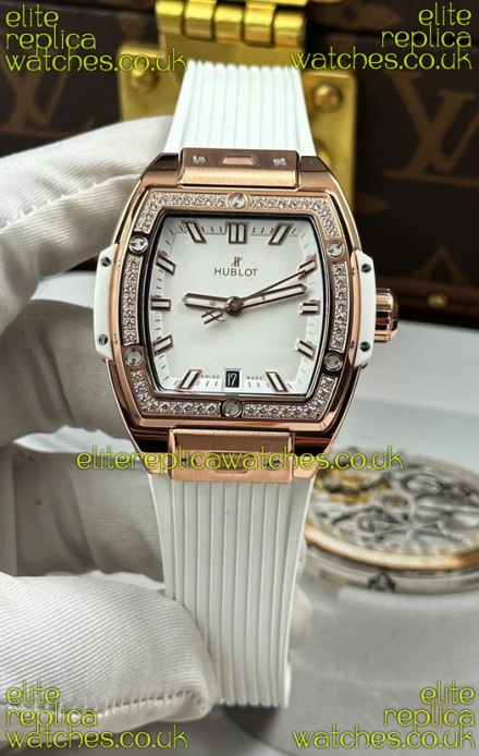 Hublot Spirit of Big Bang Rose Gold White Dial 39MM Super Clone Watch 