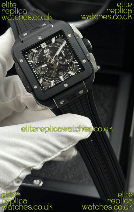 Hublot Square Bang Unico Black Magic Ceramic Super Clone Watch 