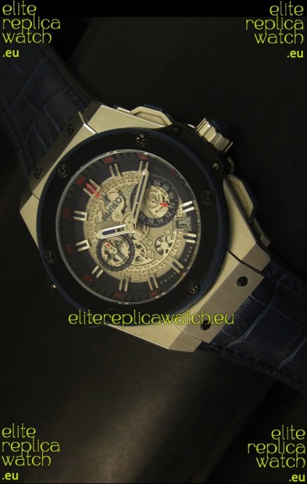 Hublot Big Bang King Steel Skeleton Dial Watch Swiss Quartz 45MM