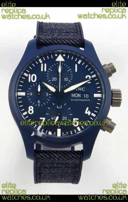 IWC PILOT'S Chronograph Top Gun Oceana Blue Super Clone Watch 
