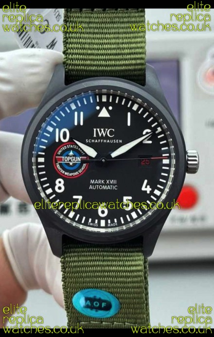 IWC PILOT'S Watch Mark XVIII Top Gun Ceramic Case Super Clone Watch 