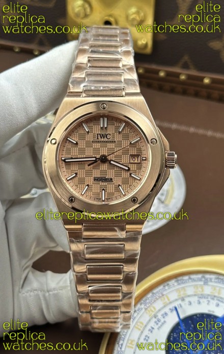 IWC Ingenieur Rose Gold Case and Dial Super Clone Watch 