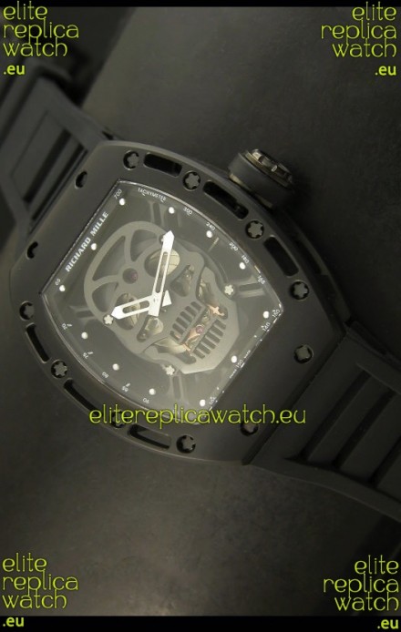 Richard Mille RM052 Skull Tourbillon Swiss Replica Watch in PVD Case