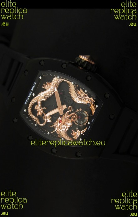 Richard Mille RM057 Tourbillon Jackie Chan Swiss Replica Watch in PVD Case