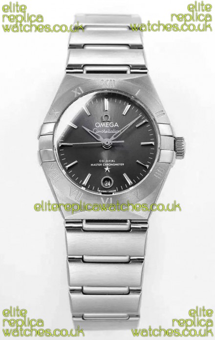 Omega Constellation 29MM Stainless Steel Grey Dial Automatic Super Clone Watch 