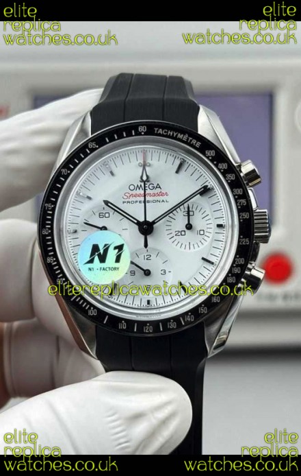 Omega Speedmaster Moonwatch Chronograph White Dial Super Clone Watch 