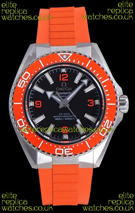 Omega Seamaster Planet Ocean Orange Bezel Rubber Strap 42MM Super Clone Watch 