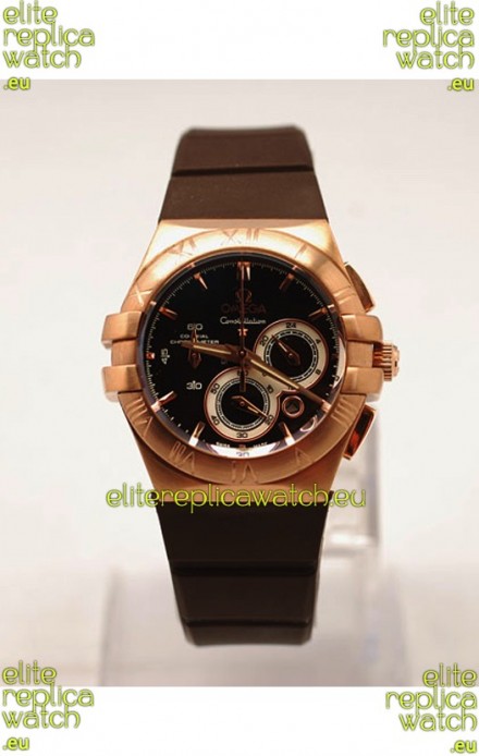 Omega Constellation Ladies Chronograph Replica Watch - 35MM