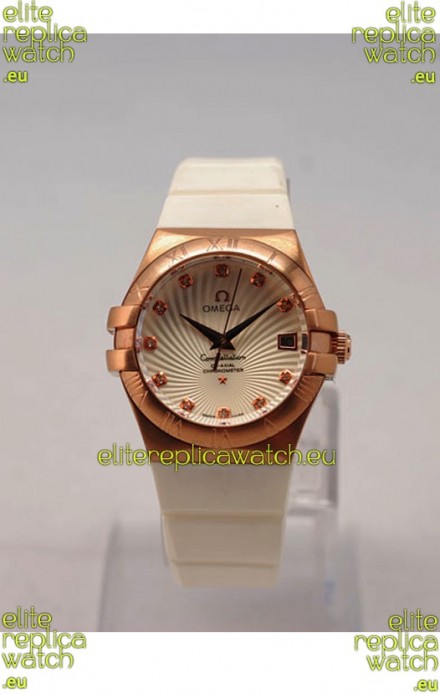Omega Constellation Ladies Replica Watch - Quartz Movement - 35MM