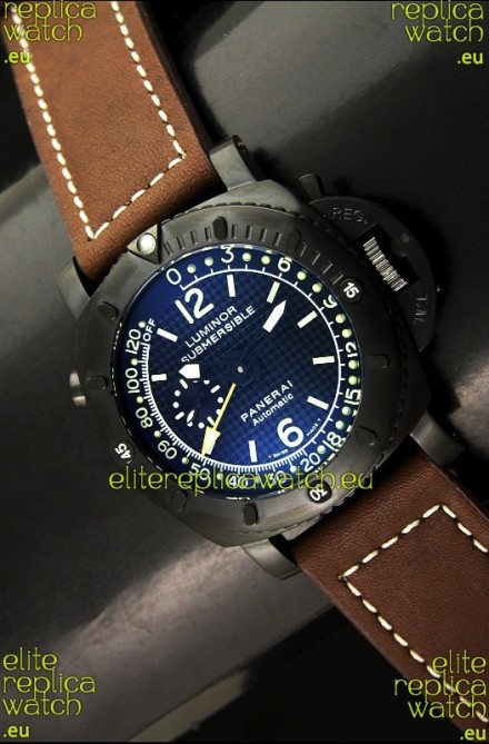 Panerai Luminor Submersible GMT Swiss PVD Watch 