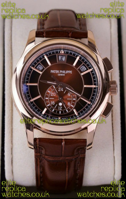 Patek Philippe 5205 Complications Moonphase Brown Dial Super Clone Watch 