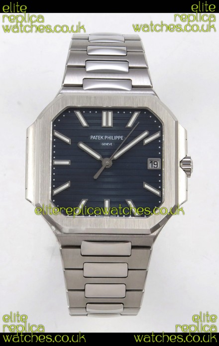 Patek Philippe Cubitus 7128 904L Steel Casing Black Dial Swiss Replica Watch